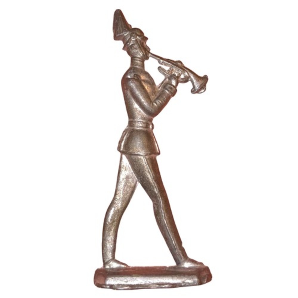 Vintage Lead Toy Soldier Marching w/ Trumpet Figurine